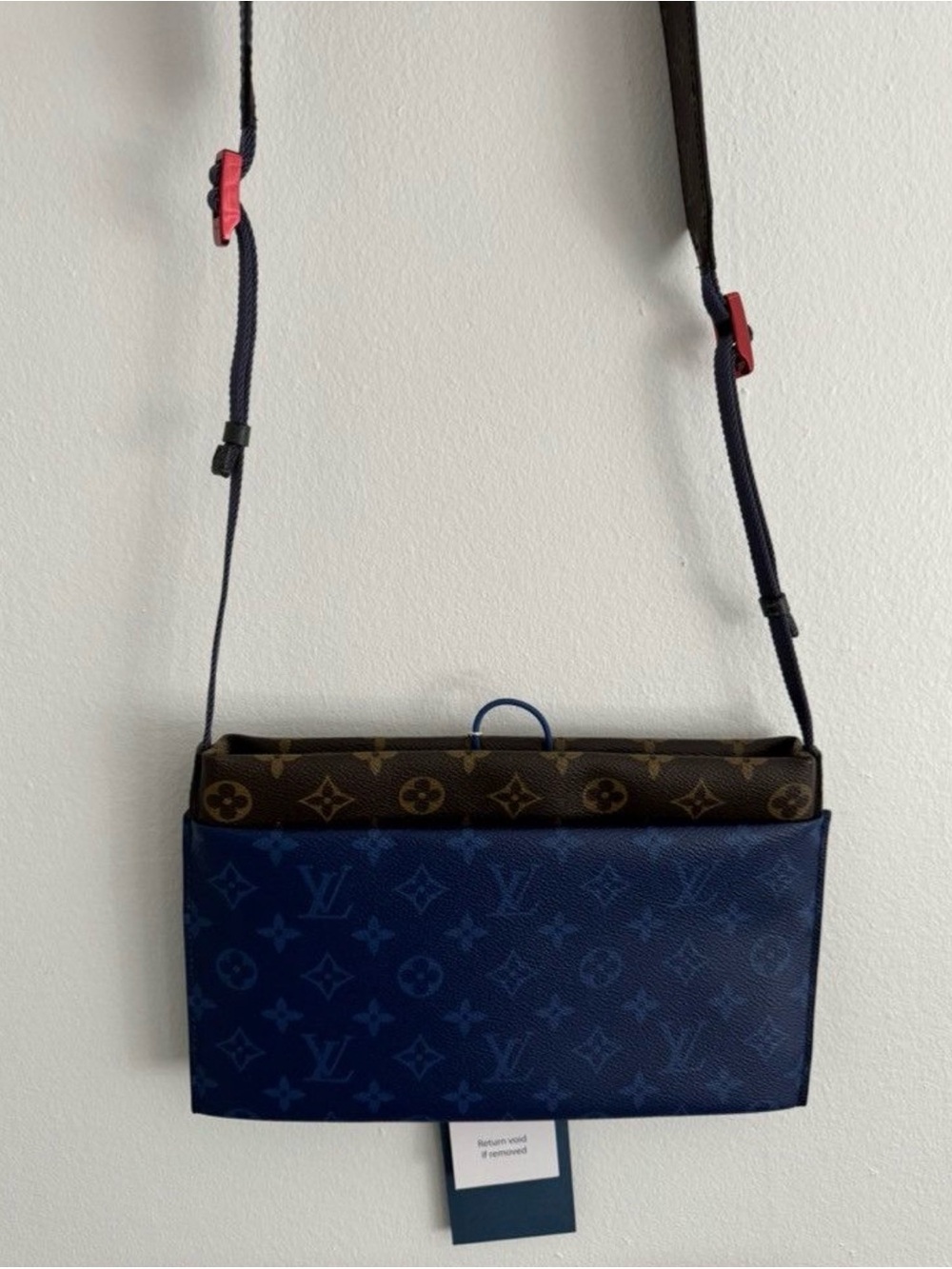 Louis Vuitton Blue and Brown Monogram Crossbody Bag